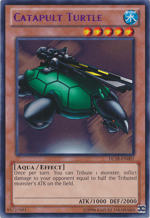 Aqua, Duelist League Promo, Effect Monster, Rare, Unlimited, Water Catapult Turtle (Purple) [DL18-EN001] Rare - Trading Card World