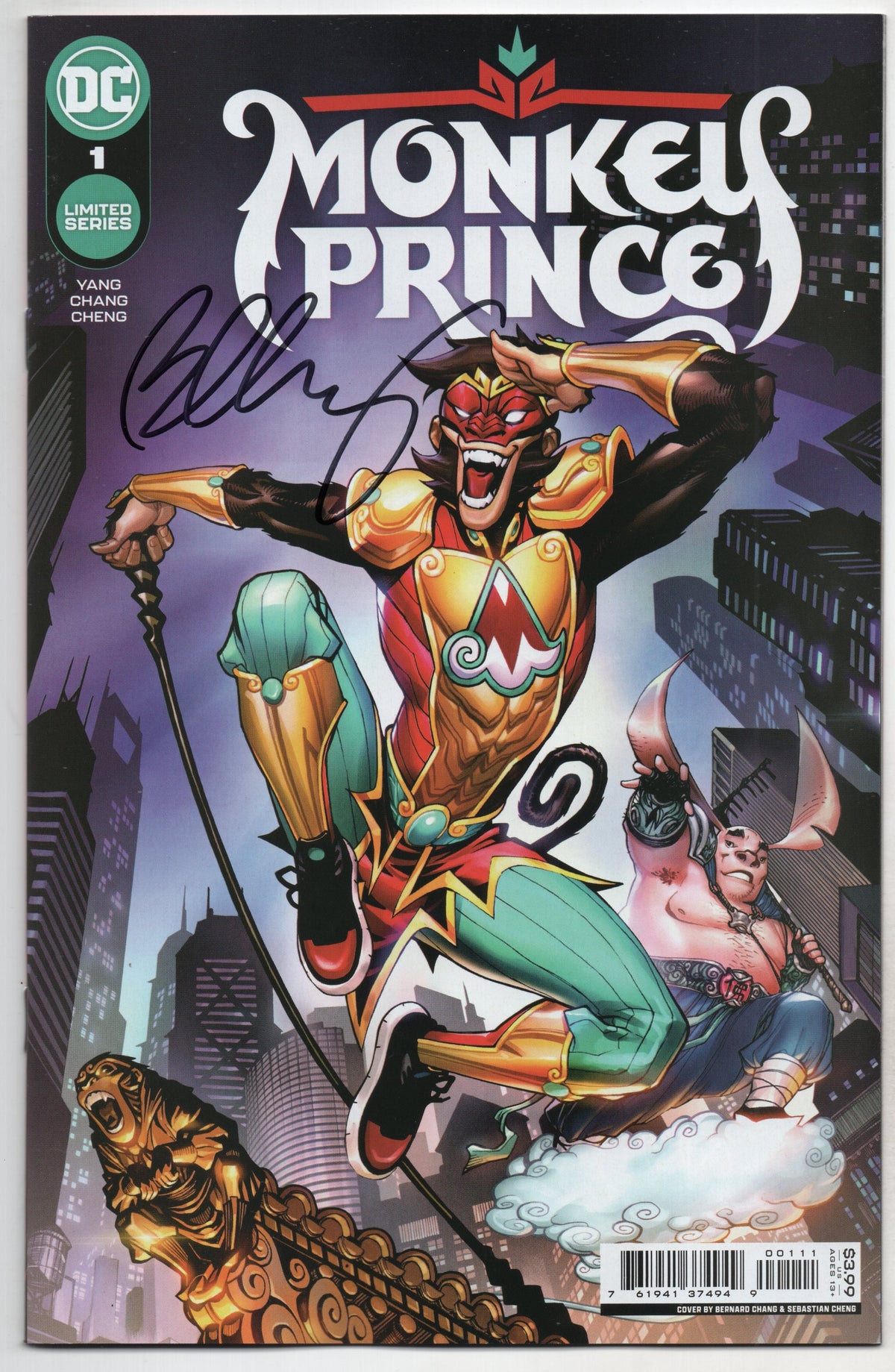 Monkey Prince #1 (Of 12) A Bernard Chang SIGNED (02/01/2022) Dc