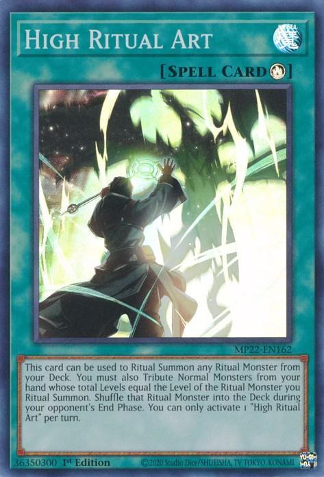 1st Edition, 2022 Tin of the Pharaoh's Gods, Ritual Spell, Spell, Super Rare High Ritual Art [MP22-EN162] Super Rare - Trading Card World