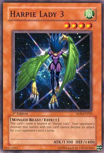1st Edition, Common, Effect Monster, Rise of Destiny, Unlimited, Wind, Winged Beast Harpie Lady 3 [RDS-EN019] Common - Trading Card World