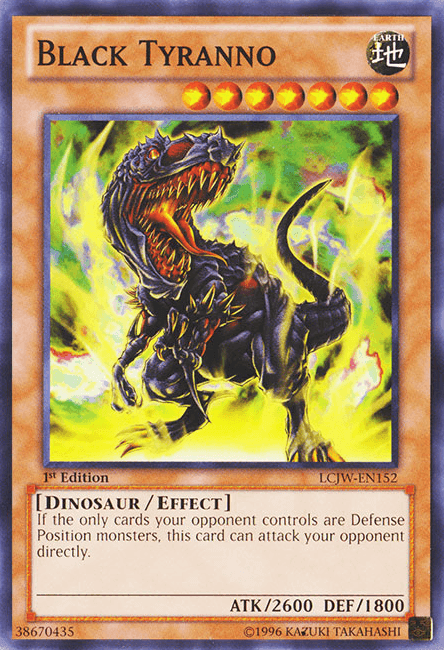 1st Edition, Common, Dinosaur, Earth, Effect Monster, Legendary Collection 4: Joey's World Black Tyranno [LCJW-EN152] Common - Trading Card World