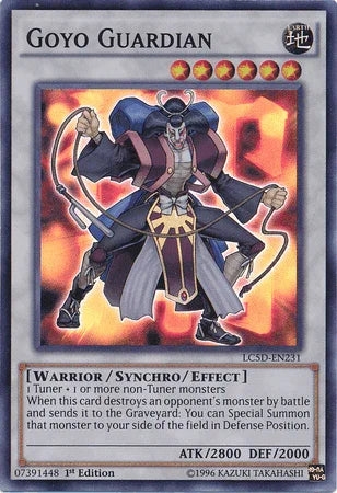 1st Edition, Earth, Legendary Collection 5D's, Super Rare, Synchro/Effect Monster, Warrior Goyo Guardian [LC5D-EN231] Super Rare - Trading Card World