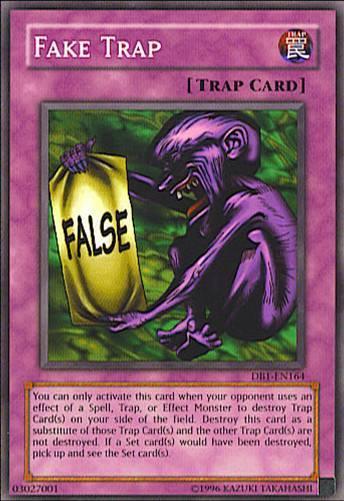 Common, Dark Beginning 1, Normal Trap, Trap, Unlimited Fake Trap [DB1-EN164] Common - Trading Card World