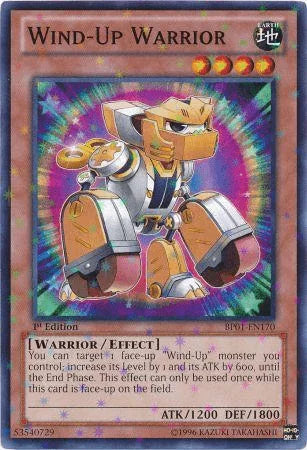 1st Edition, Battle Pack: Epic Dawn, Earth, Effect Monster, Starfoil Rare, Unlimited, Warrior Wind-Up Warrior [BP01-EN170] Starfoil Rare - Trading Card World