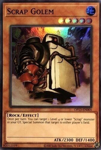 Earth, Effect Monster, OTS Tournament Pack 13, Rock, Super Rare, Unlimited Scrap Golem [OP13-EN005] Super Rare - Trading Card World