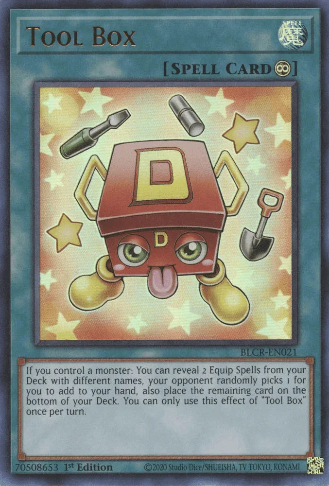 1st Edition, Battles of Legend: Crystal Revenge, Continuous Spell, Spell, Ultra Rare Tool Box [BLCR-EN021] Ultra Rare - Trading Card World
