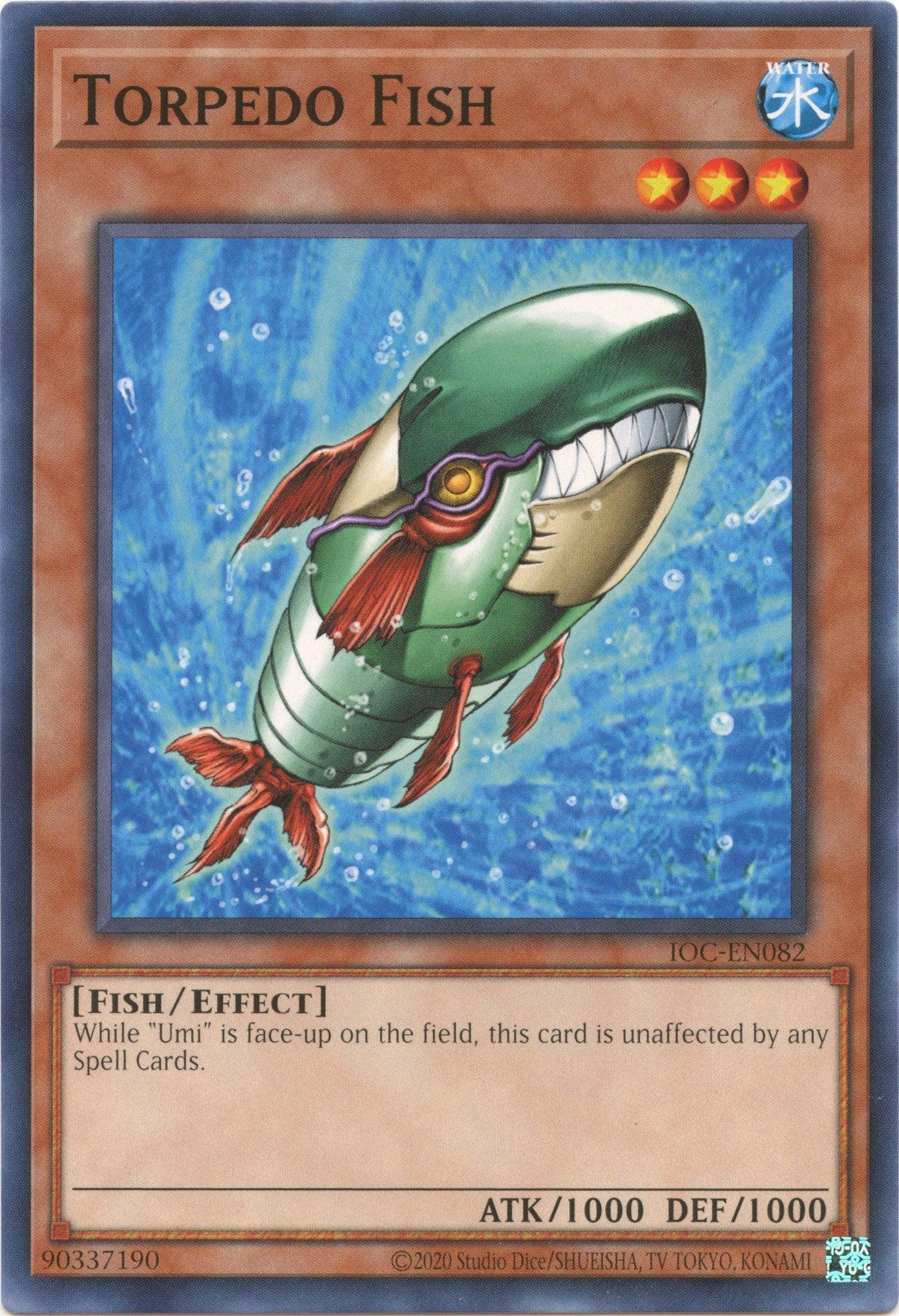 Common, Effect Monster, Fish, Invasion of Chaos (25th Anniversary Edition), Unlimited, Water Torpedo Fish (25th Anniversary) [IOC-EN082] Common - Trading Card World