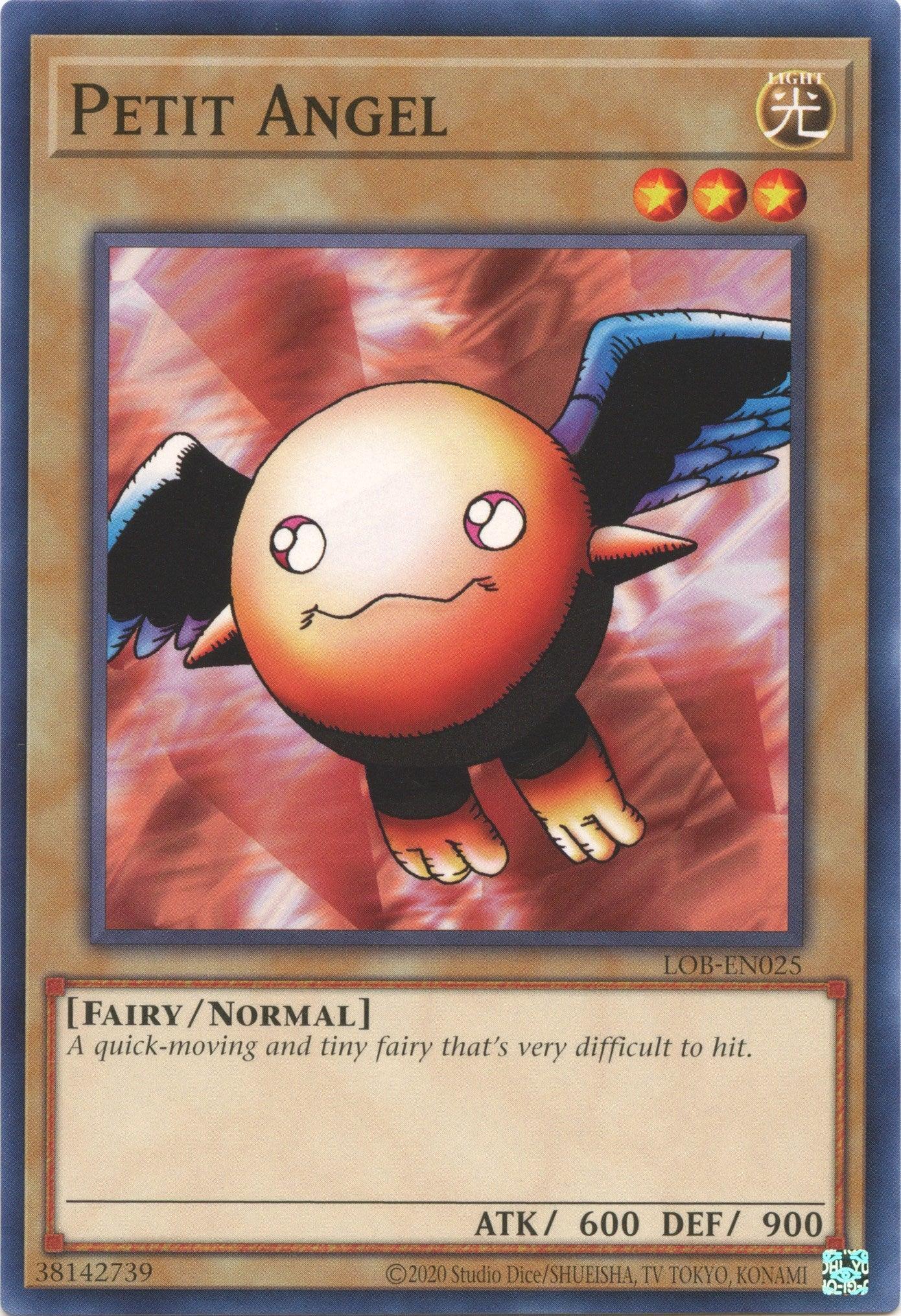 Common, Fairy, Legend of Blue Eyes White Dragon (25th Anniversary Edition), Light, Normal Monster, Unlimited Petit Angel (25th Anniversary) [LOB-EN025] Common - Trading Card World