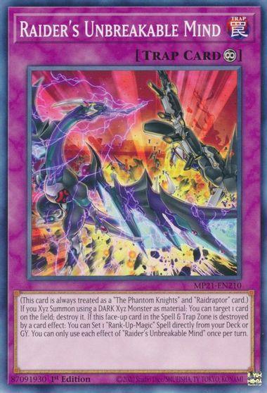 1st Edition, 2021 Tin of Ancient Battles, Common, Continuous Trap, Trap Raider's Unbreakable Mind [MP21-EN210] Common - Trading Card World
