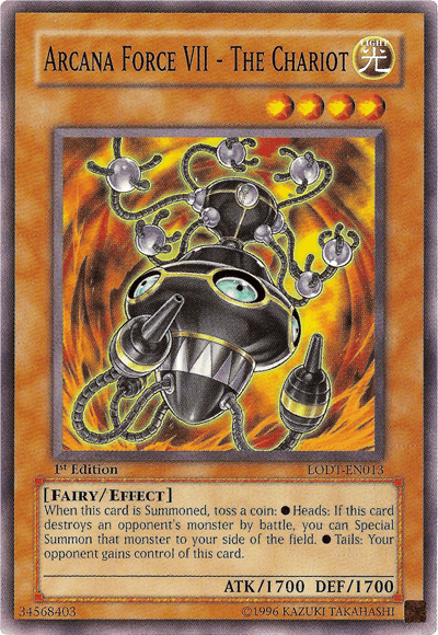 1st Edition, Common, Effect Monster, Fairy, Light, Light of Destruction, Unlimited Arcana Force VII - The Chariot [LODT-EN013] Common - Trading Card World