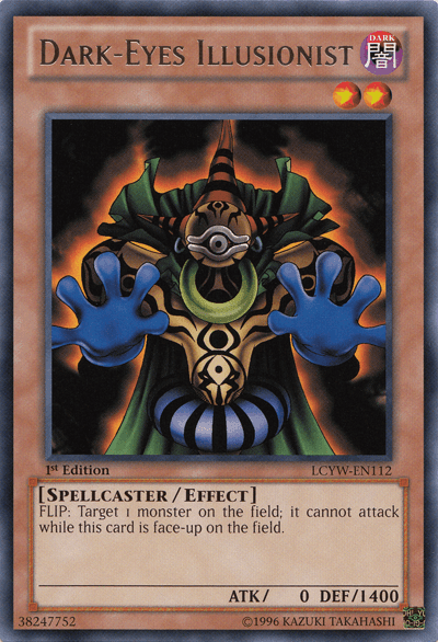 1st Edition, Dark, Effect Monster, Legendary Collection 3: Yugi's World, Rare, Spellcaster, Unlimited Dark-Eyes Illusionist [LCYW-EN112] Rare - Trading Card World