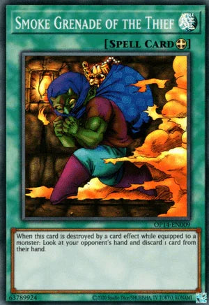 Equip Spell, OTS Tournament Pack 14, Spell, Super Rare, Unlimited Smoke Grenade of the Thief [OP14-EN009] Super Rare - Trading Card World