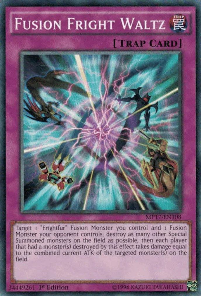 1st Edition, 2017 Mega-Tins Mega Pack, Common, Normal Trap, Trap Fusion Fright Waltz [MP17-EN108] Common - Trading Card World