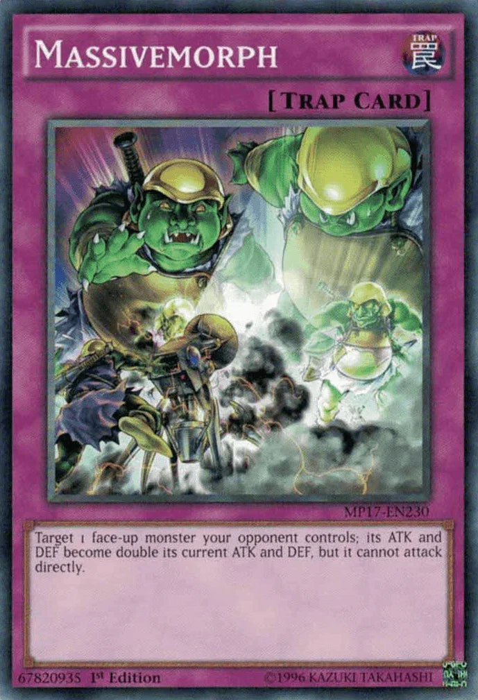1st Edition, 2017 Mega-Tins Mega Pack, Common, Normal Trap, Trap Massivemorph [MP17-EN230] Common - Trading Card World