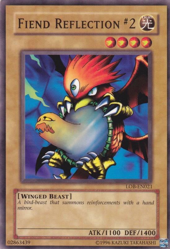 Common, Light, Normal Monster, The Legend of Blue Eyes White Dragon, Unlimited, Winged Beast Fiend Reflection #2 [LOB-EN021] Common - Trading Card World