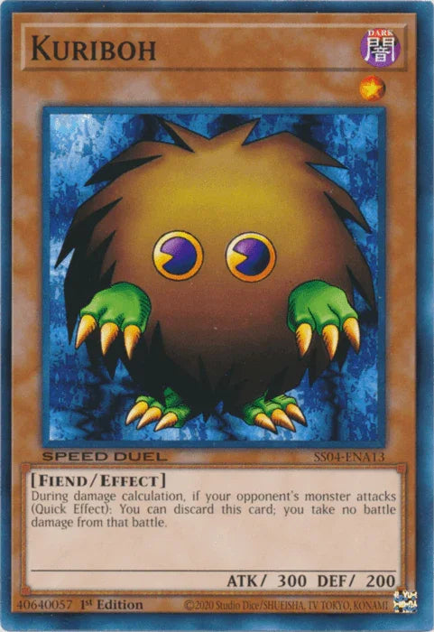 1st Edition, Common, Dark, Effect Monster, Fiend, Speed Duel: Match of the Millennium Kuriboh [SS04-ENA13] Common - Trading Card World