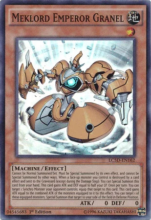 1st Edition, Earth, Effect Monster, Legendary Collection 5D's, Machine, Super Rare Meklord Emperor Granel [LC5D-EN162] Super Rare - Trading Card World
