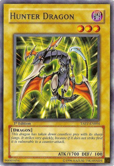 1st Edition, Dark, Dragon, Normal Monster, Rare, Tactical Evolution, Unlimited Hunter Dragon [TAEV-EN004] Rare - Trading Card World