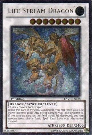 1st Edition, Dragon, Earth, Extreme Victory, Synchro/Tuner Monster, Ultimate Rare, Unlimited Life Stream Dragon [EXVC-EN038] Ultimate Rare - Trading Card World