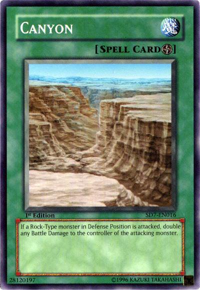 1st Edition, Common, Field Spell, Spell, Structure Deck: Invincible Fortress, Unlimited Canyon [SD7-EN016] Common - Trading Card World