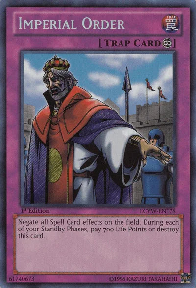 1st Edition, Continuous Trap, Legendary Collection 3: Yugi's World, Secret Rare, Trap, Unlimited Imperial Order [LCYW-EN178] Secret Rare - Trading Card World