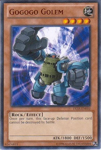 Duelist League Promo, Earth, Effect Monster, Rare, Rock, Unlimited Gogogo Golem (Red) [DL15-EN010] Rare - Trading Card World