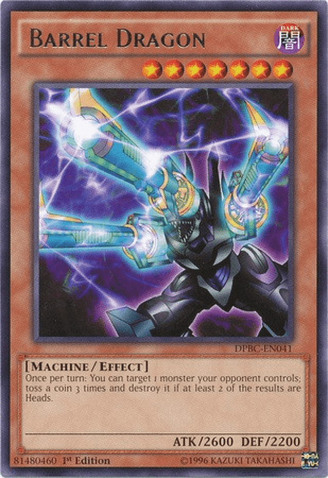 1st Edition, Dark, Duelist Pack: Battle City, Effect Monster, Machine, Rare Barrel Dragon [DPBC-EN041] Rare - Trading Card World