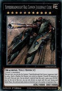 1st Edition, Earth, Legendary Duelists: Season 2, Machine, Secret Rare, Xyz/Effect Monster Superdreadnought Rail Cannon Juggernaut Liebe [LDS2-EN124] Secret Rare - Trading Card World
