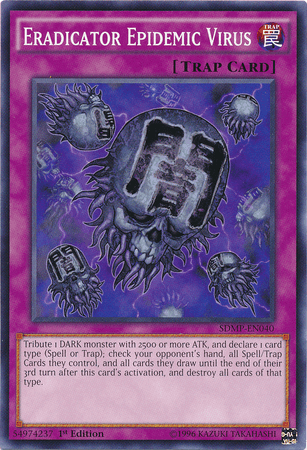 1st Edition, Common, Normal Trap, Structure Deck: Master of Pendulum, Trap Eradicator Epidemic Virus [SDMP-EN040] Common - Trading Card World