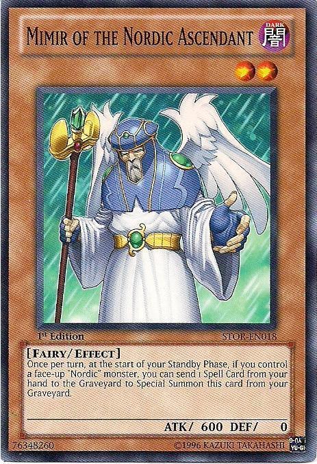 1st Edition, Common, Dark, Effect Monster, Fairy, Storm of Ragnarok, Unlimited Mimir of the Nordic Ascendant [STOR-EN018] Common - Trading Card World