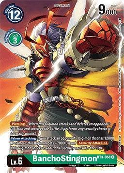 BT3-058, Digimon, Free, Green, Insectoid/Boss, Mega, Promo, Release Special Booster Promos BanchoStingmon [BT3-058] (Across Time Pre-Release) [Release Special Booster Promos] - Trading Card World