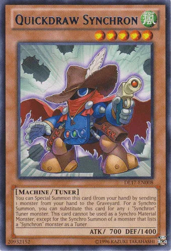 Duelist League Promo, Machine, Rare, Tuner Monster, Unlimited, Wind Quickdraw Synchron (Blue) [DL17-EN008] Rare - Trading Card World