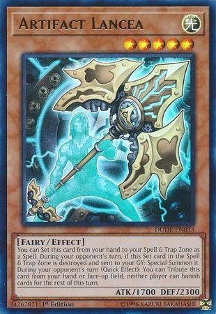 1st Edition, Duel Devastator, Effect Monster, Fairy, Light, Ultra Rare Artifact Lancea [DUDE-EN033] Ultra Rare - Trading Card World