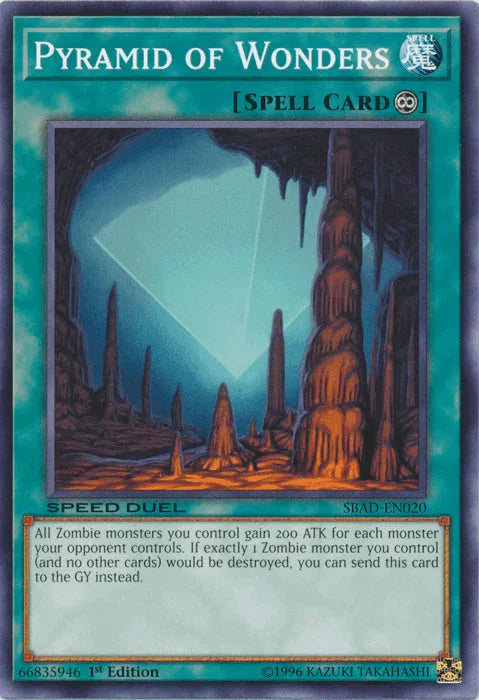 1st Edition, Common, Continuous Spell, Speed Duel: Attack from the Deep, Spell Pyramid of Wonders [SBAD-EN020] Common - Trading Card World