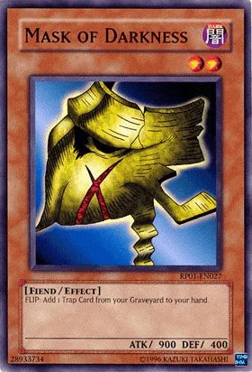 Common, Dark, Effect Monster, Fiend, Retro Pack 1, Unlimited Mask of Darkness [RP01-EN027] Common - Trading Card World