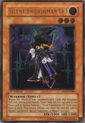 1st Edition, Effect Monster, Light, Rise of Destiny, Ultimate Rare, Unlimited, Warrior Silent Swordsman LV3 [RDS-EN009] Ultimate Rare - Trading Card World