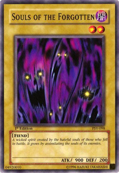 1st Edition, Common, Dark, Fiend, Normal Monster, Pharaoh's Servant, Unlimited Souls of the Forgotten [PSV-098] Common - Trading Card World