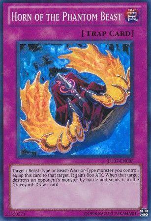 Normal Trap, Super Rare, Trap, Turbo Pack: Booster Seven, Unlimited Horn of the Phantom Beast [TU07-EN005] Super Rare - Trading Card World