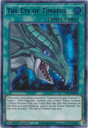1st Edition, Dragons of Legend: The Complete Series, Normal Spell, Spell, Ultra Rare The Eye of Timaeus (Purple) [DLCS-EN007] Ultra Rare - Trading Card World