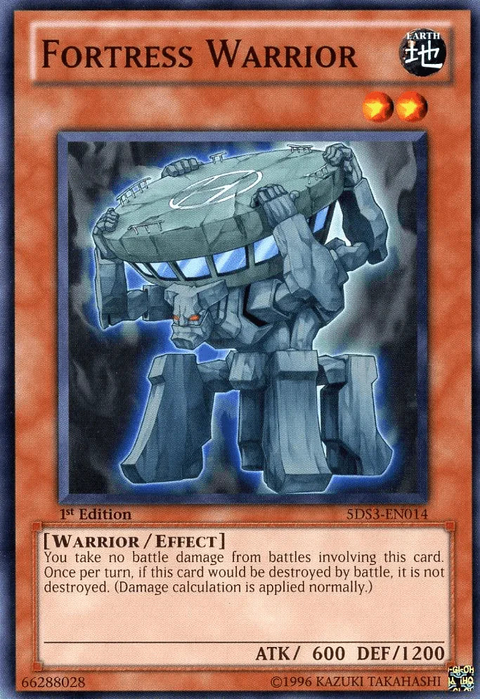 1st Edition, Common, Earth, Effect Monster, Starter Deck: Duelist Toolbox, Warrior Fortress Warrior [5DS3-EN014] Common - Trading Card World