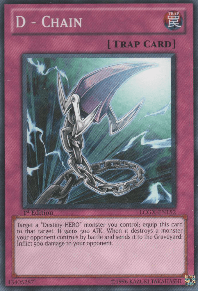 1st Edition, Common, Legendary Collection 2, Normal Trap, Trap, Unlimited D - Chain [LCGX-EN152] Common - Trading Card World