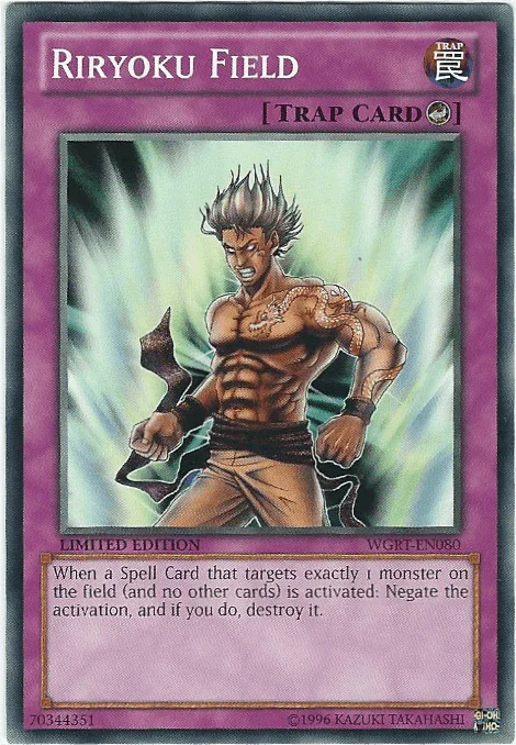 Battle Pack 2: War of the Giants Reinforcements, Common, Counter Trap, Limited, Trap Riryoku Field [WGRT-EN080] Common - Trading Card World