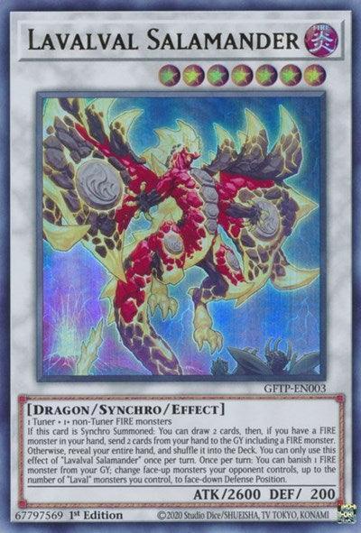 1st Edition, Dragon, Fire, Ghosts from the Past, Synchro/Effect Monster, Ultra Rare Lavalval Salamander [GFTP-EN003] Ultra Rare - Trading Card World