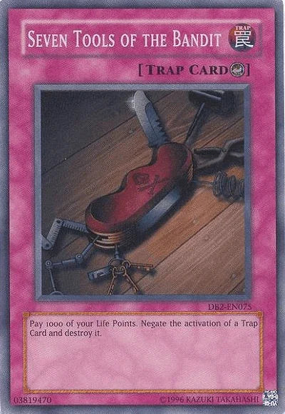 Counter Trap, Dark Beginning 2, Super Rare, Trap, Unlimited Seven Tools of the Bandit [DB2-EN075] Super Rare - Trading Card World