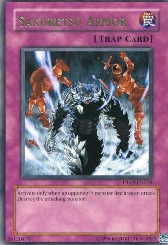 Duelist League Promo, Normal Trap, Rare, Trap, Unlimited Sakuretsu Armor (Green) [DL09-EN018] Rare - Trading Card World