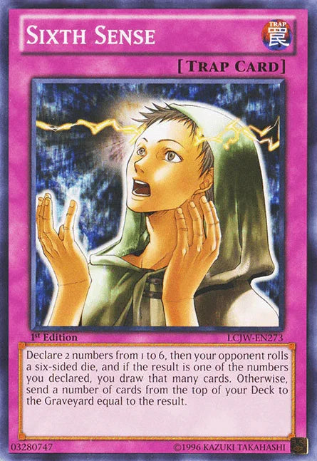 1st Edition, Common, Legendary Collection 4: Joey's World, Normal Trap, Trap Sixth Sense [LCJW-EN273] Common - Trading Card World