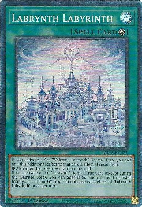 1st Edition, Collector's Rare, Field Spell, Spell, Tactical Masters Labrynth Labyrinth [TAMA-EN021] Collector's Rare - Trading Card World