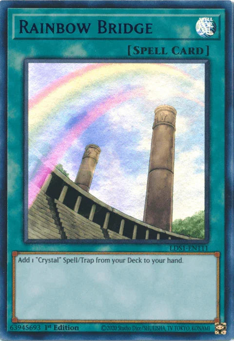 1st Edition, Legendary Duelists: Season 1, Normal Spell, Spell, Ultra Rare Rainbow Bridge (Blue) [LDS1-EN111] Ultra Rare - Trading Card World