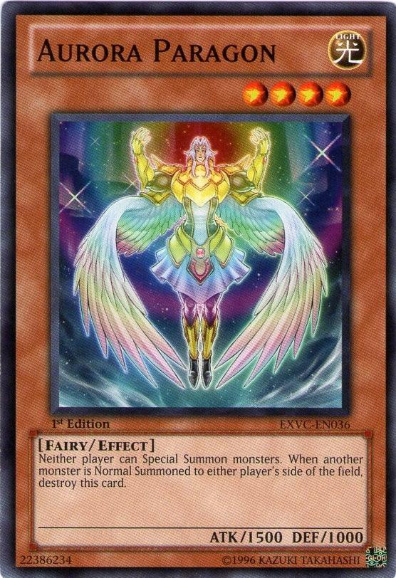 1st Edition, Common, Effect Monster, Extreme Victory, Fairy, Light, Unlimited Aurora Paragon [EXVC-EN036] Common - Trading Card World