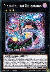 1st Edition, Blazing Vortex, Dark, Dragon, Super Rare, Xyz/Effect Monster Materiactor Gigaboros [BLVO-EN084] Super Rare - Trading Card World